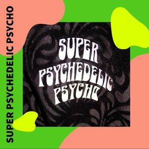 Velour Button up for a “psychedelic psycho” 🔪🪓🌈